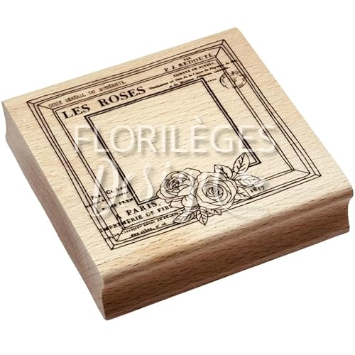 Florilèges Design FF124018 Stempel aus Holz, Dimensions : 8 x 8 cm von Florilèges Design