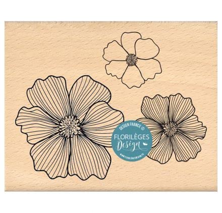 Florilèges Design FG122025 Holzstempel, Farbe: Holz, 8 x 10 cm von Florilèges Design