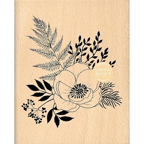 Florilèges Design FG323013 stempel, Holz Gummi, 8 x 10 cm von Florilèges Design