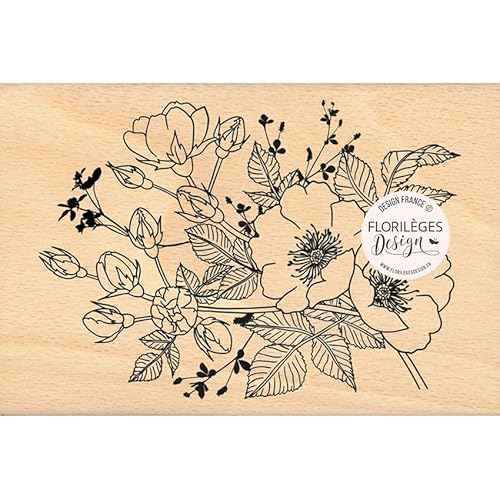 Florilèges Design FHA223022 Stempel aus Holz, Gummi, beige, 10 x 15 cm von Florilèges Design