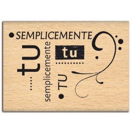 Florilèges Design FIE310127 Stempel Scrapbooking Semplicemente Tu, 5 x 7 x 2,5 cm von Florilèges Design