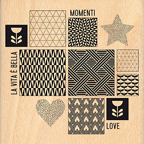 Florilèges Design Ispirazione scandinava Stempel, Holz, 10 x 10 x 2,5 cm von Florilèges Design