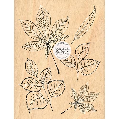 Florilèges Design Stempel Holz, Beige, 10 x 13 cm von Florilèges Design