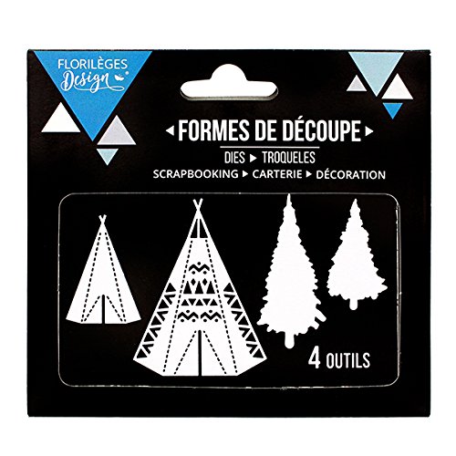 Florilèges Design fdd21610 Werkzeuge Tipis Metall grau 11,5 x 12,5 x 0,3 cm von Florilèges Design