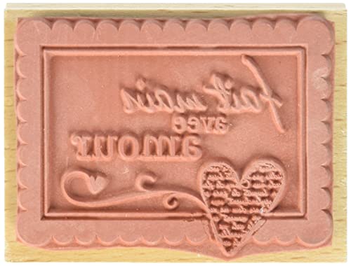 Florilèges Design FE309030 Scrapbooking-Stempel Fait Main Avec Amour (handgefertigt mit Liebe) beige 6 x 8 x 2,5 cm Florilèges Design FE309030 Scrapbooking-Stempel Fait Main Avec Amour (handgefertigt mit Liebe) beige 6 x 8 x 2,5 cm von Florilèges Design
