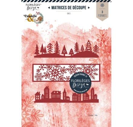 Stanzschablonen "Florilèges Design" – Zimt & Schokolade – Winterbordüre von Florilèges Design