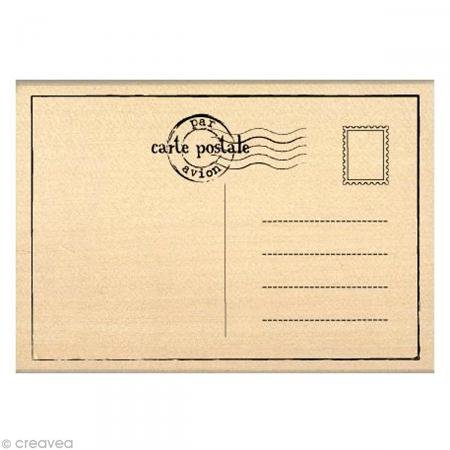 Florilèges Design fg210028 Scrapbook Postkarte Stempel 7 x 10 x 2,5 cm, beige von Florilèges Design