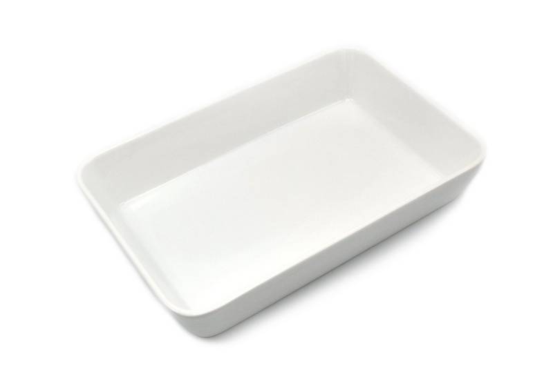 Florina Auflaufform Auflaufform Backform Lasagne Küchenform Porzellan rechteckig 4 Größen, Porzellan, aus Porzellan weiß PM315 von Florina
