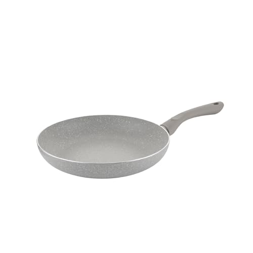 FLORINA - Bratpfanne aus Aluminium SANDY ORGANIC I 24 cm Durchmesser I Pfanne Induktion I Antihaftbeschichtet Universalpfanne I Geeignet für Induktionsherd, Gasherd und Elektroherd (Grau) von FLORINA