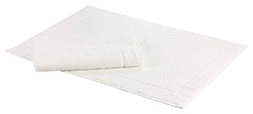Floringo 2er Pack Badvorleger 50x90 cm weiß 630g/m² Sunny 20439 von Floringo