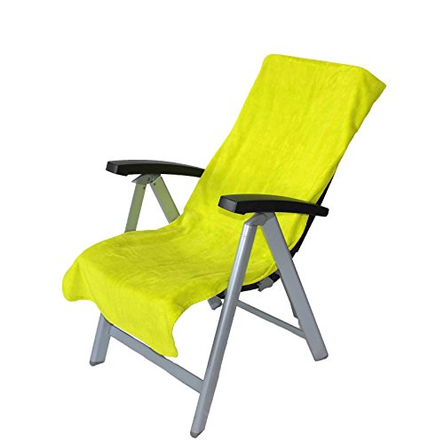 Floringo 2er Pack Schonbezug für Gartenstuhl Campingstuhl Twin-Star 60x130 95° waschbar (Kiwi) von Floringo