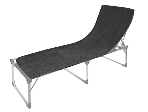 2er Pack Floringo Schonbezug für Sonnenliege Gartenliege 70x200 Twin-Star 95° waschbar-Schiefer von Floringo