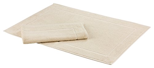 Floringo 2er Set Badvorleger - Badematte Sprint - Duschvorleger ca. 650 g/m² - ca. 50x70 cm - Sand von Floringo