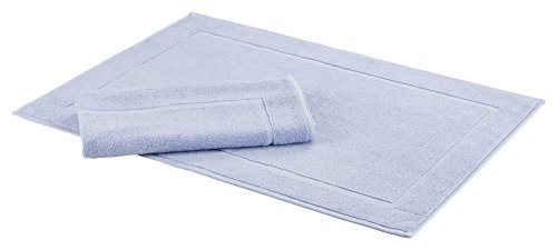 Floringo 2er Set Badvorleger - Badematte Sprint - Duschvorleger ca. 650 g/m² - ca. 50x70 cm - bleu von Floringo