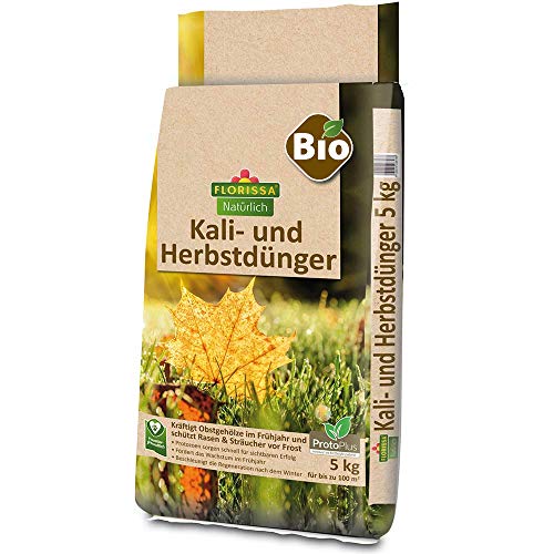 Bio Kali- und Herbstdünger | für Fruchtbildung und Ausreifung der Früchte | für Widerstandsfähigkeit gegenüber Trockenheit und Frost von Florissa Natürlich