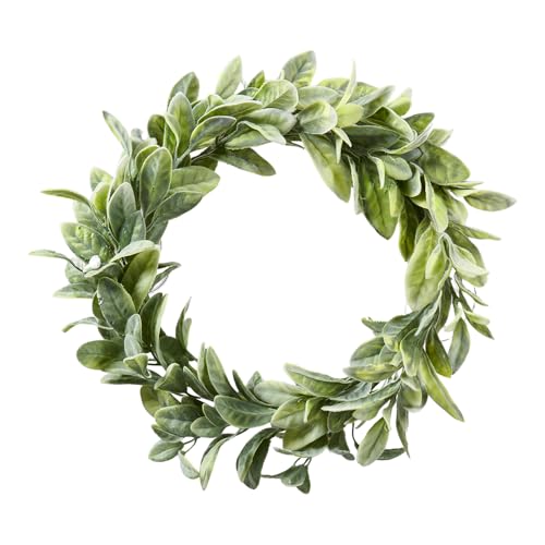 Blätterkranz Salbei auf Rebenbasis, Ø 30 cm – Dekorativer Tür- und Wandkranz in Grün Blätterkranz Salbei auf Rebenbasis, Ø 30 cm – Dekorativer Tür- und Wandkranz in Grün von Florissima