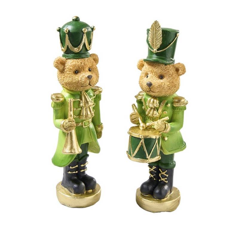 Florissima Dekofigur Wunderschöne Dekofiguren Set Bär Musiker Weihnachten H20cm (2 St) von Florissima