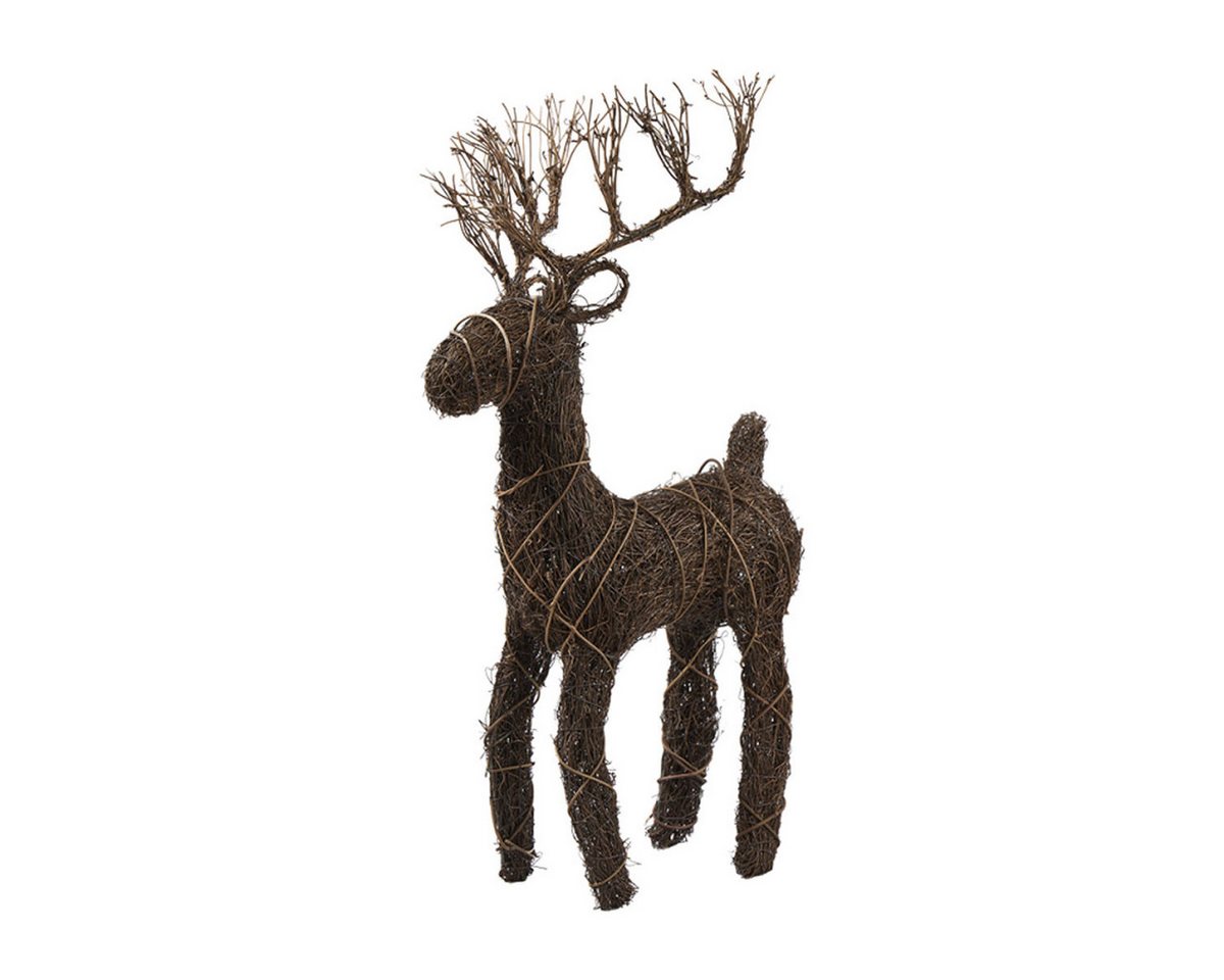 Florissima Weihnachtsfigur Rentier Rebe 21x8x35cm natur Weihnachten Herbst (1 St) von Florissima