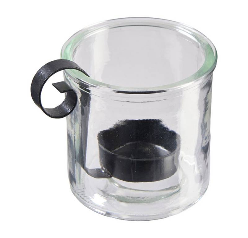 Florissima Windlicht Glas Teelichthalter Windlicht mit Einsatz 10x10 cm (1 St) von Florissima