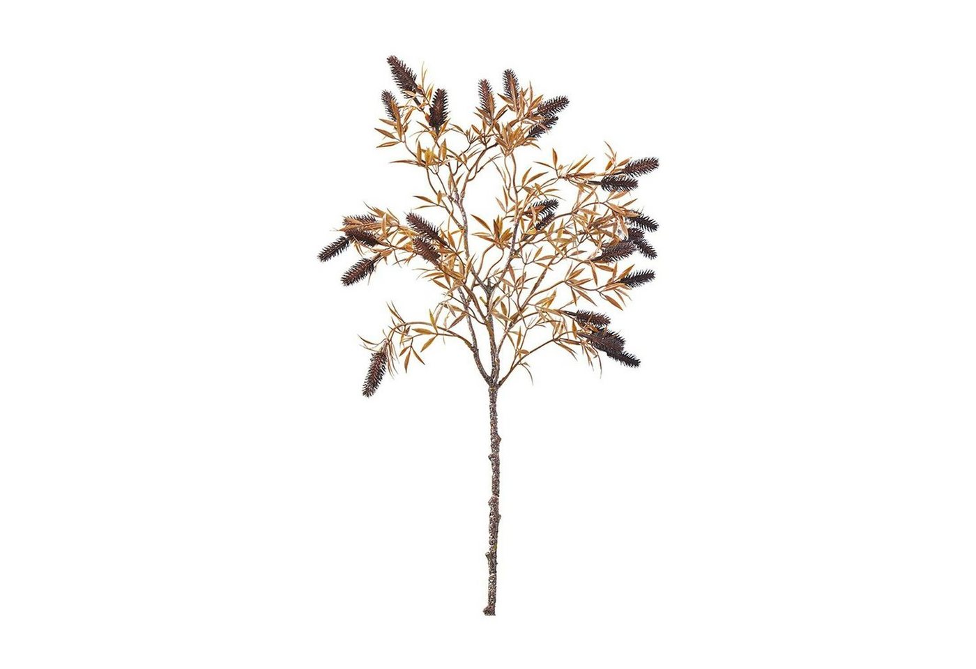 Kunstblume Kunstzweig Birken Zweig 62cm, coffee Kunstpflanze, Florissima von Florissima