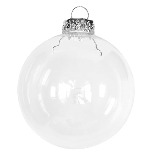 Floristik24 12er Set Christbaumkugeln Glas transparent Ø7,5cm - DIY Weihnachtsdeko zum Selbstgestalten Floristik24 12er Set Christbaumkugeln Glas transparent Ø7,5cm - DIY Weihnachtsdeko zum Selbstgestalten von Floristik24
