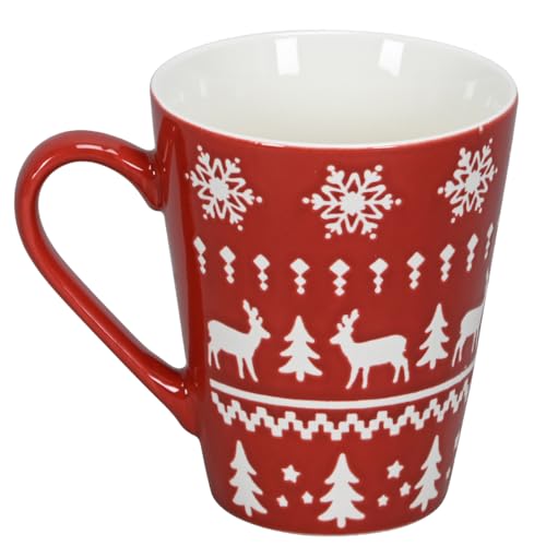 Floristik24 2er Set Weihnachtsbecher Rot Weiß Rentier Tannenbaum H10cm Floristik24 2er Set Weihnachtsbecher Rot Weiß Rentier Tannenbaum H10cm von Floristik24