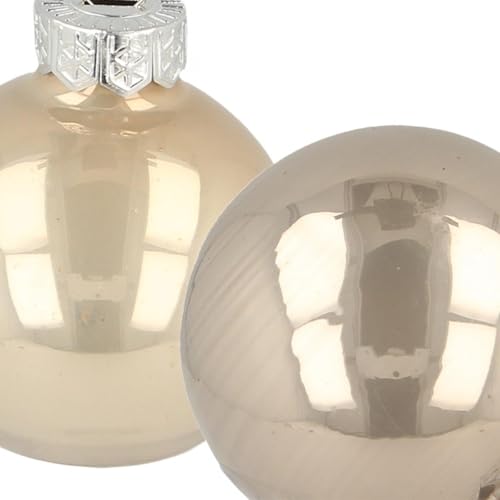 Floristik24 Christbaumkugeln Mini-Baumkugeln Weihnachtsschmuck Set Beige/Perlmutt Ø4cm 24 STK Glas Deko Floristik24 Christbaumkugeln Mini-Baumkugeln Weihnachtsschmuck Set Beige/Perlmutt Ø4cm 24 STK Glas Deko von Floristik24