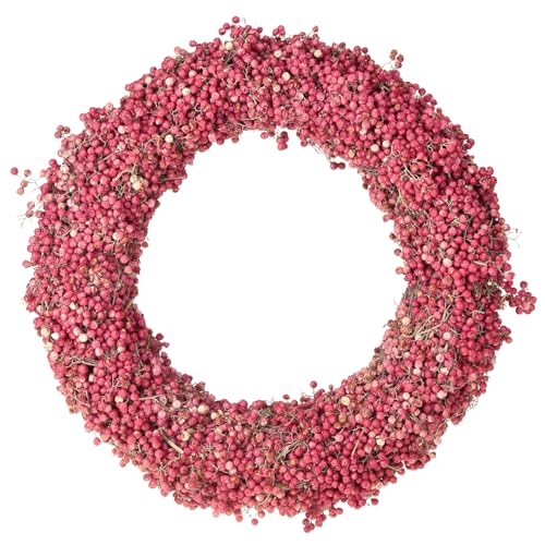 Floristik24 Eleganter Trockenkranz aus rosa Pfefferbeeren für stilvolle Dekoration zuhause Floristik24 Eleganter Trockenkranz aus rosa Pfefferbeeren für stilvolle Dekoration zuhause von Floristik24
