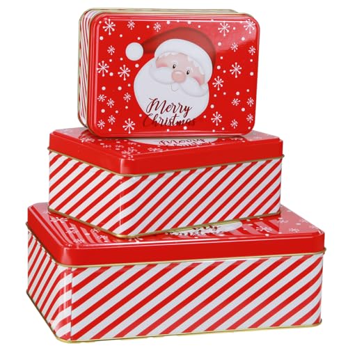Floristik24 Keksdosen Weihnachten Merry Christmas Set 3er Rot-Weiß Floristik24 Keksdosen Weihnachten Merry Christmas Set 3er Rot-Weiß von Floristik24