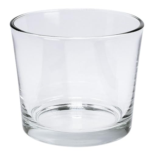 6er Set Glastopf klar Ø14,5cm - Vielseitige Vase/Windlicht für künstliche Dekoration & Tischdeko von Floristik24