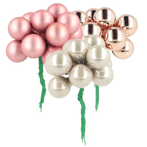 Floristik24 Mini Christbaumkugeln Deko-Spiegelbeeren Glas von Floristik24