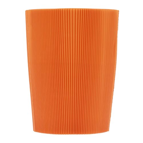 Floristik24 Plisseemanschetten Orange für Blumentöpfe, Dekorativ & Wasserfest, 12,5cm, Set 100St von Floristik24