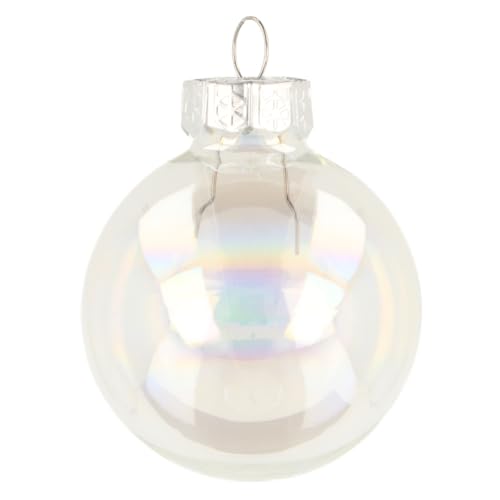 Glas-Weihnachtskugeln Irisierend für Festliche Deko und Christbaum von Floristik24
