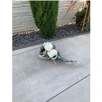 Grabschmuck Zu Allerheiligen Oder Gedenktag. Grabgesteck Grabdeko Urnengrab Steinherz von FloristikDekoWilhelm