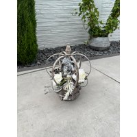 Grabschmuck Zu Allerheiligen Oder Gedenktag. Grabgesteck Grabdeko Urnengrab. Höhe Ca. 26 cm von FloristikDekoWilhelm