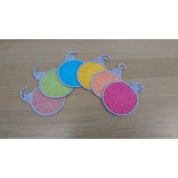 Handgemacht Gehäkelte Untersetzer Weihnachtskugel 6Er Set von Floristo4ka