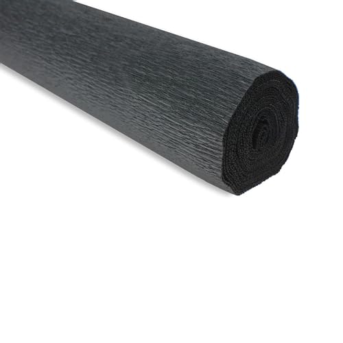 FloristryWarehouse Krepppapier-Rolle, 180g, 50 x 250 cm Schwarz Farbton 602 von Floristrywarehouse