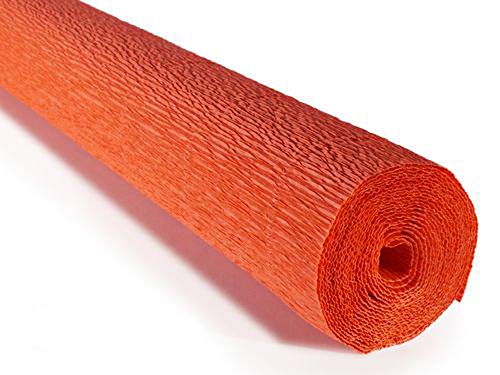 FloristryWarehouse Krepppapierrolle 180g (50 x 250 cm) Orange Sorbet (Farbton 17E6) von Floristrywarehouse