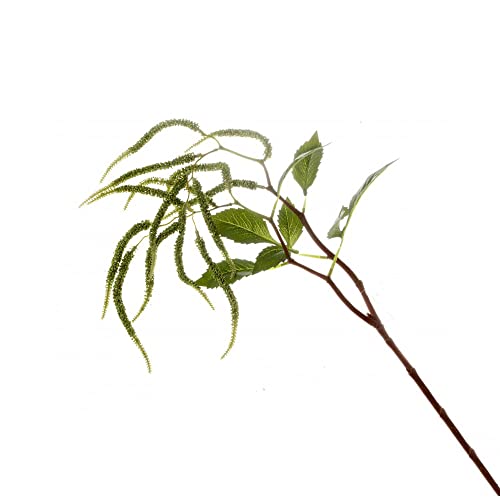 FloristryWarehouse Künstlicher Amaranthus-Spray, 14 Köpfe, 95 cm, Grün von Floristrywarehouse
