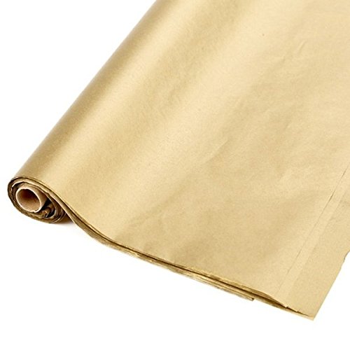 Floristrywarehouse Seidenpapier Rolle 50,8 x 76,2 cm Metallic Gold X 48 Blatt von Floristrywarehouse