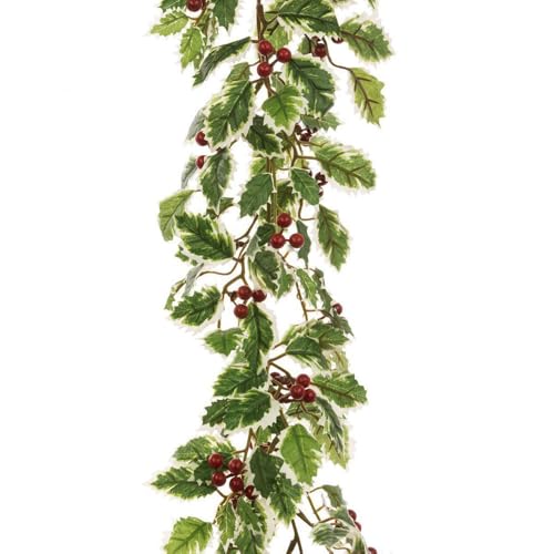 Kunstseide, künstliche Stechpalme, Tisch oder hängende Girlande, 180 cm von Floristrywarehouse