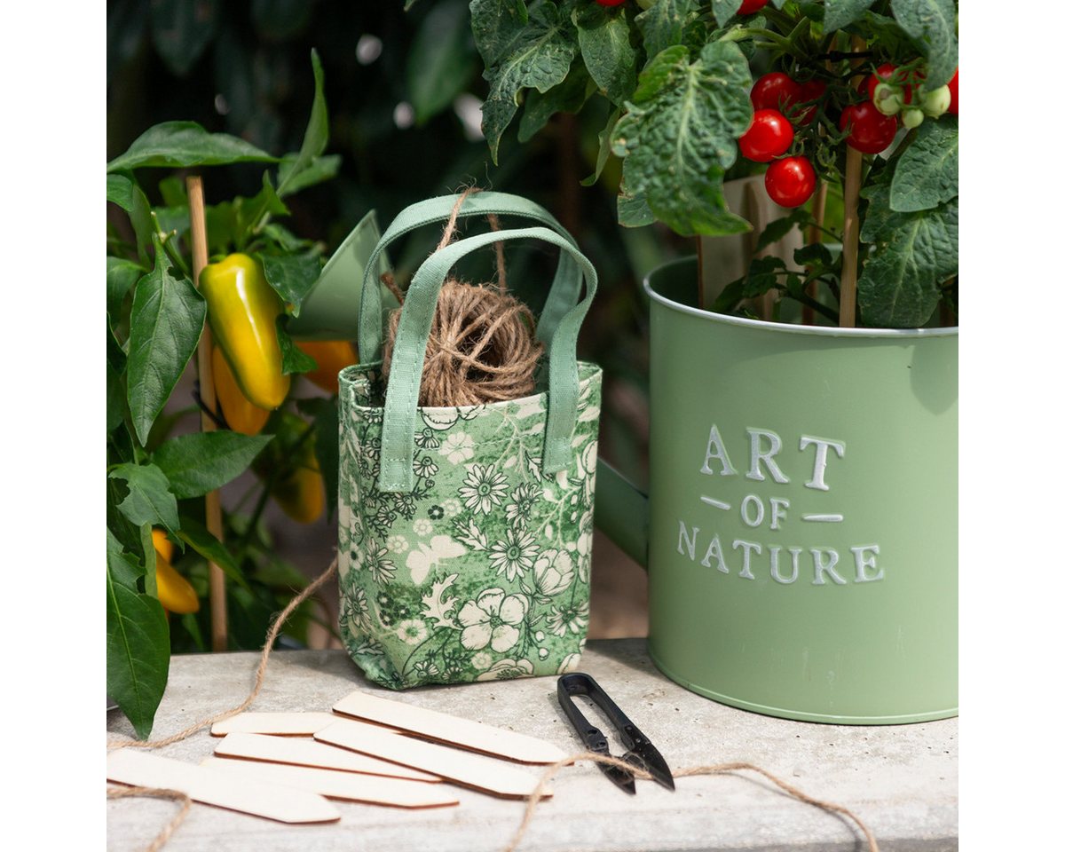 Viana Bastelband Gartenutensilien Set - Jutekordel, Fadenschere, Pflanzenstecker & von Viana