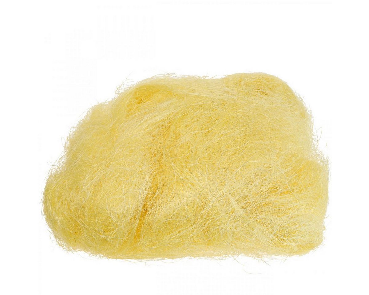 Viana Bastelnaturmaterial Sisalgras Gelb Naturmaterial 300g - Bastelbedarf Frühling Osterdeko von Viana