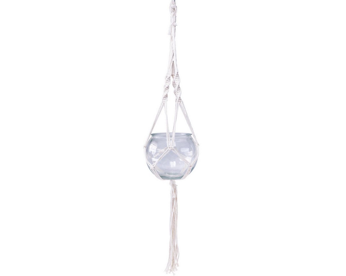 Viana Blumenampel Makramee Blumenampel Glas Deko Vase Rund Ø13,5cm Boho Hängepflanzen Viana Blumenampel Makramee Blumenampel Glas Deko Vase Rund Ø13,5cm Boho Hängepflanzen von Viana