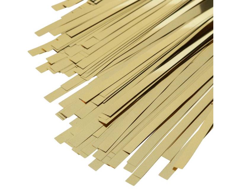 Viana Christbaumschmuck Lametta Hellgold Vorhang 90x200cm 2 St Deko Party Glanz von Viana