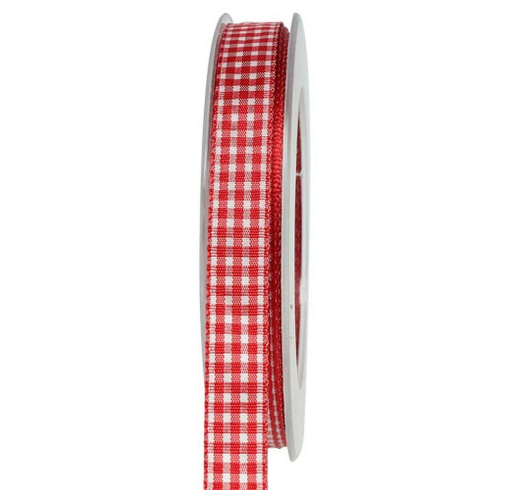 Viana Dekoband Premium Geschenkband mit Webkante 15mm x 20m Rot kariert - Dekoband Viana Dekoband Premium Geschenkband mit Webkante 15mm x 20m Rot kariert - Dekoband von Viana