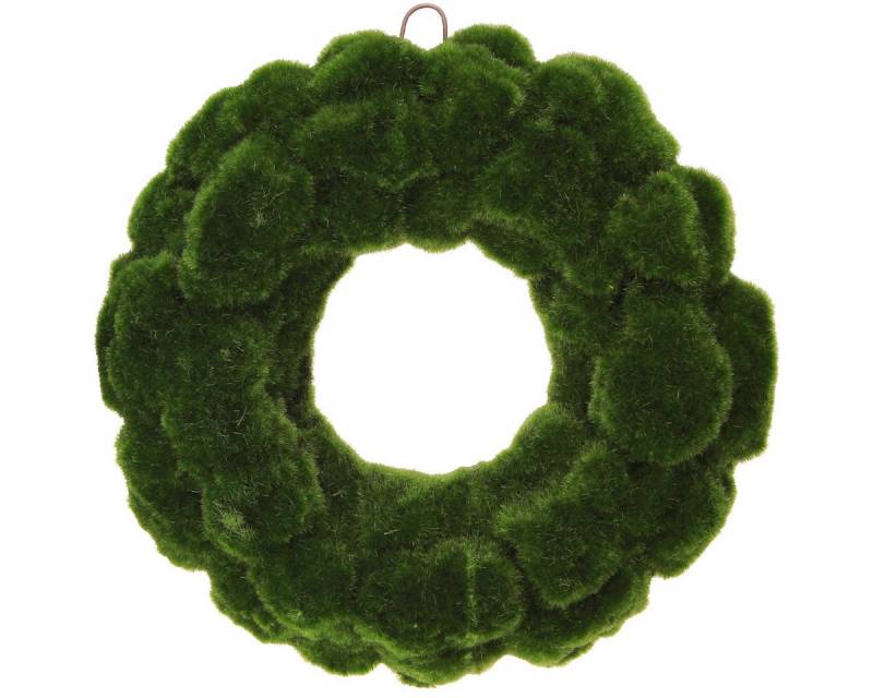 Viana Dekokranz Mooskranz künstlich Ø34cm Wanddeko Türkranz Natur Grün von Viana