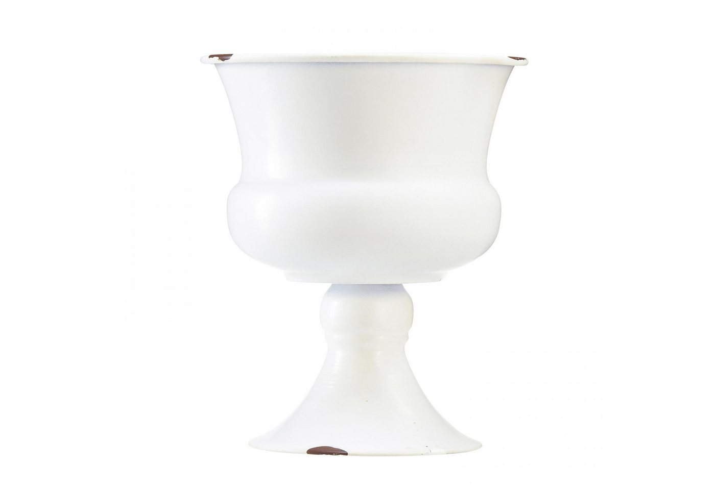 Viana Dekoschale Pokal Vase Metall Weiß Shabby Chic Pflanzen Ø13,5cm H19cm Viana Dekoschale Pokal Vase Metall Weiß Shabby Chic Pflanzen Ø13,5cm H19cm von Viana