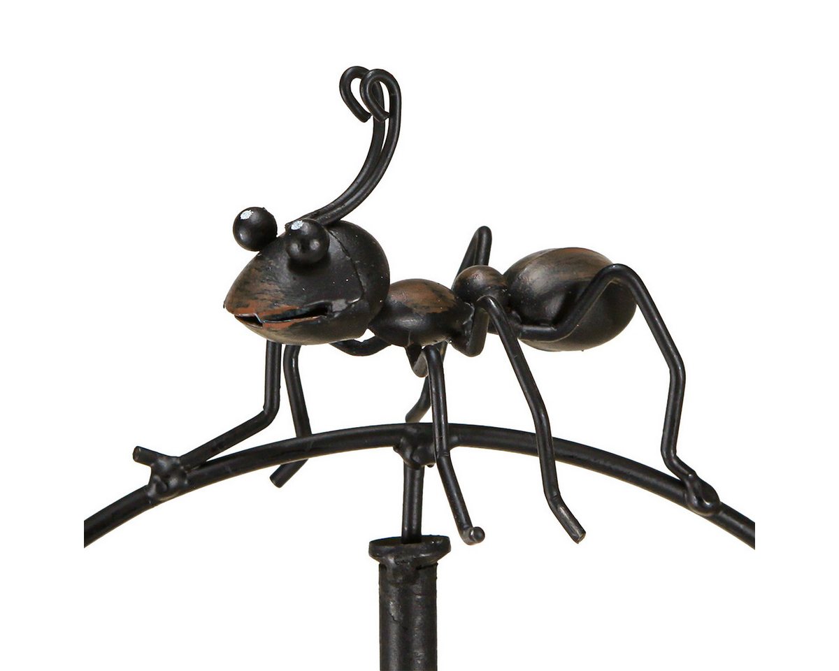 Viana Gartenfigur Gartenstecker Ameise Metall Windspiel Deko 66cm 2er Set von Viana