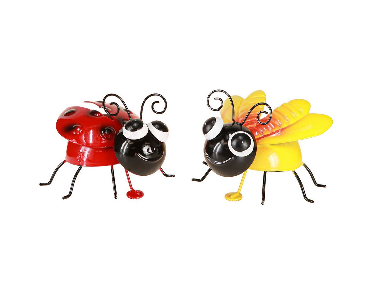 Viana Gartenfigur Marienkäfer Biene Magnet Deko Metall 9,5cm Garten 2er-Set Viana Gartenfigur Marienkäfer Biene Magnet Deko Metall 9,5cm Garten 2er-Set von Viana